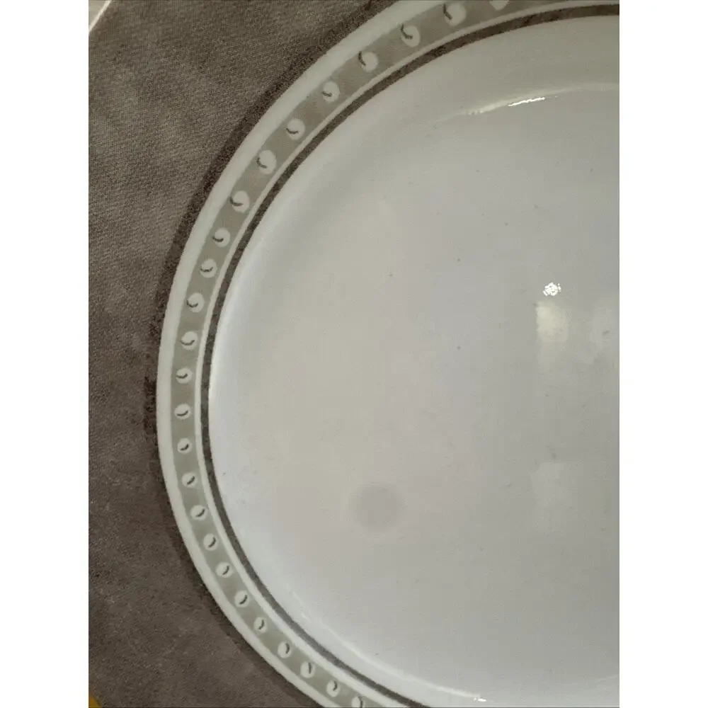 4 Corelle Pewter Luncheon Salad Plates 8.5
